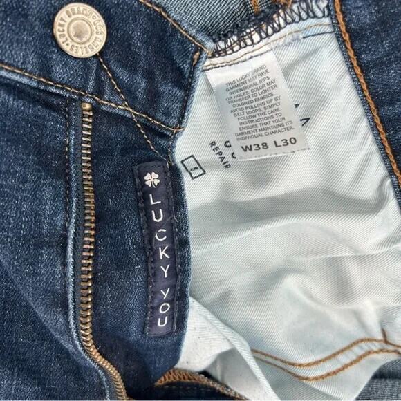 Mens Lucky Brand 363 Vintage Straight Leg Jeans 38x30 - Picture 4 of 4